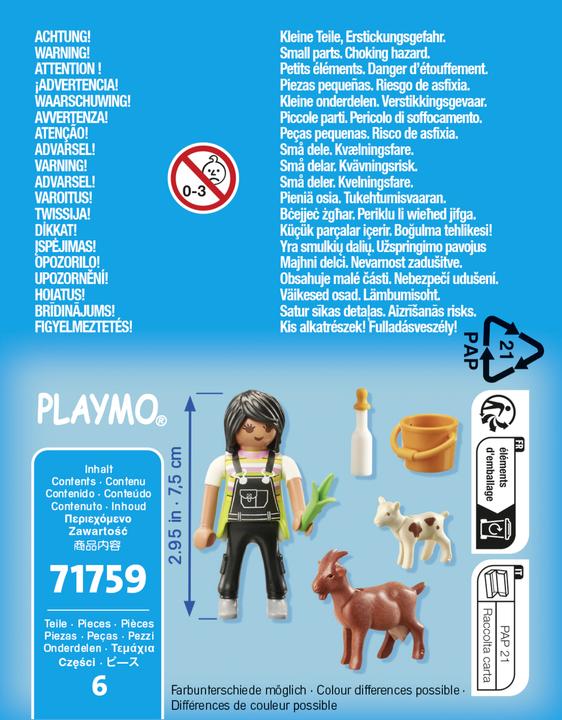 Actual product image Playmobil 71759 Woman with goats (71759)