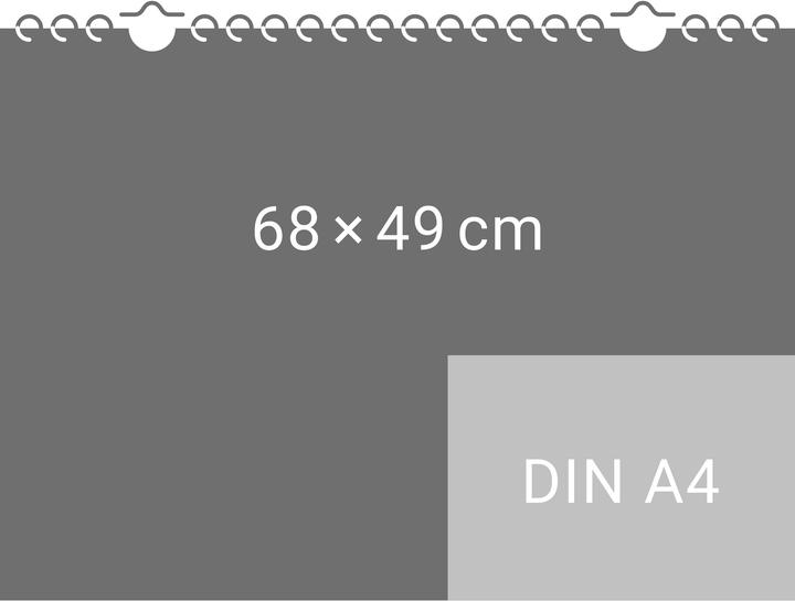 Image du produit Die Erde von oben Kalender 2026 (68 x 49 cm, Couverture rigide, Allemand, Anglais)