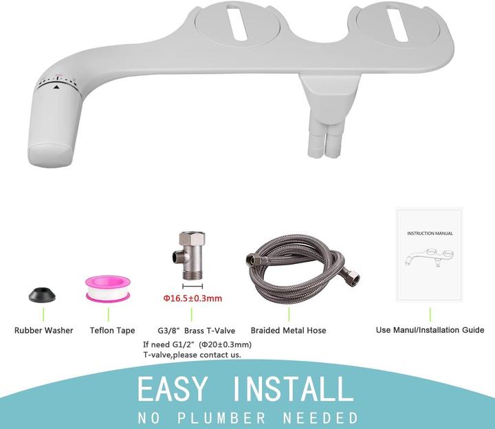 Immagine prodotto Withlent Bidet Toilettenaufsatz mit Doppeldüse