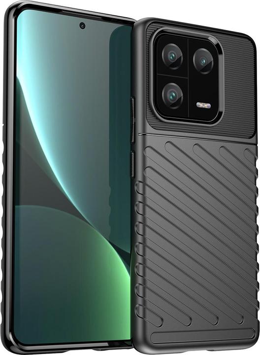 Actual product image Hurtel Thunder Case case for Xiaomi 13 Pro silicone armor case black (Xiaomi 13 Pro)
