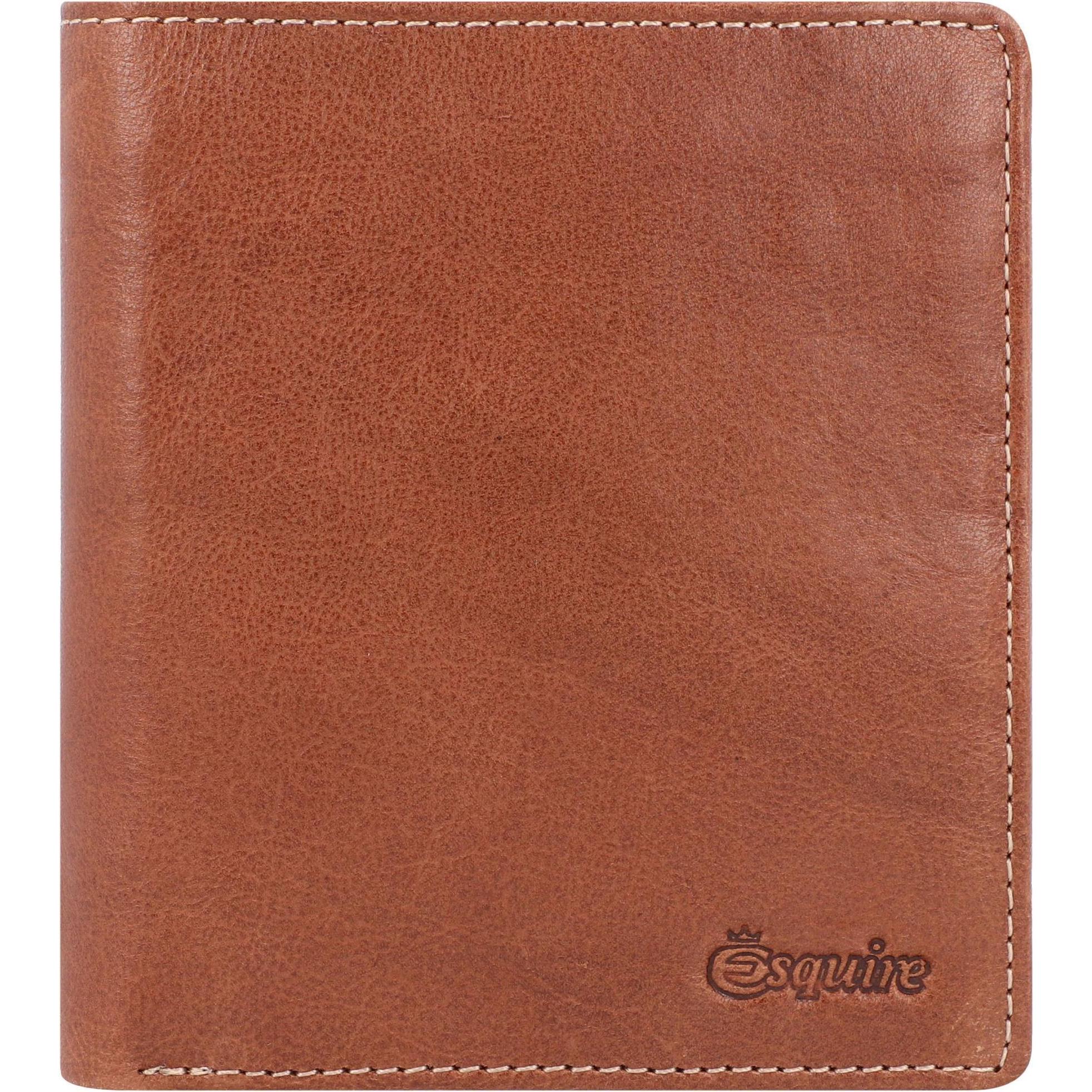 Esquire, Herren, Portemonnaie, Denver Geldbörse RFID Leder 10,5 cm, Braun