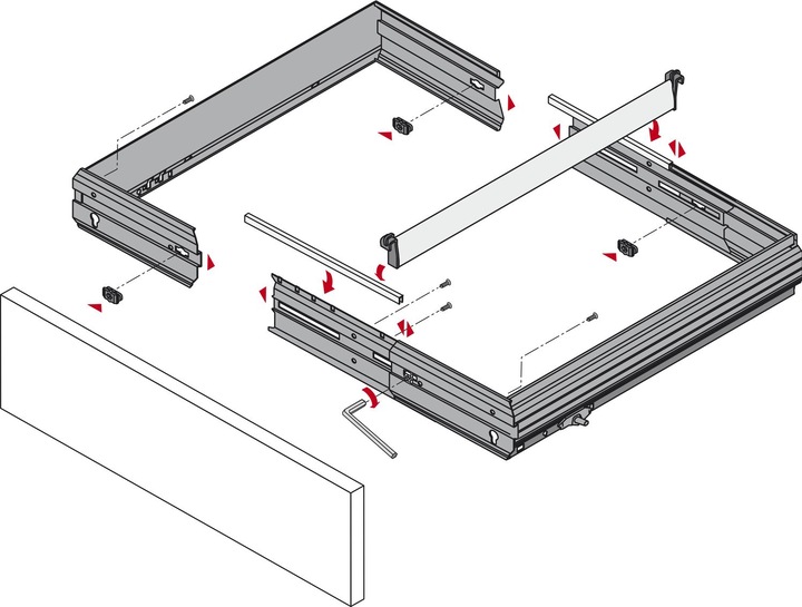 Image du produit Hettich Cadre pour dossiers suspendus SYSTEMA TO (1 pcs)