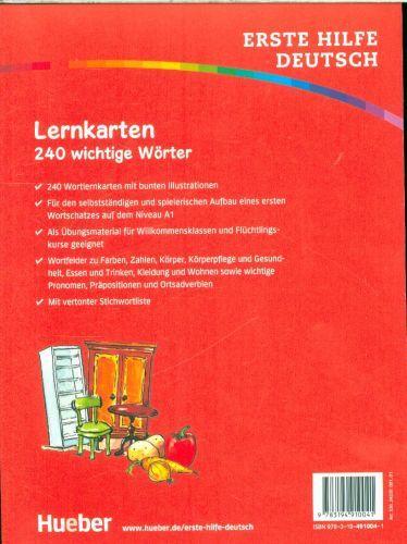 Immagine prodotto Erste Hilfe Deutsch - Lernkarten (Tedesco, Juliane Forssmann, 2017)