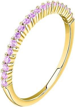 Immagine prodotto La Petite Story Elegant Gold-Plated Ring With Pink Zircons (58)