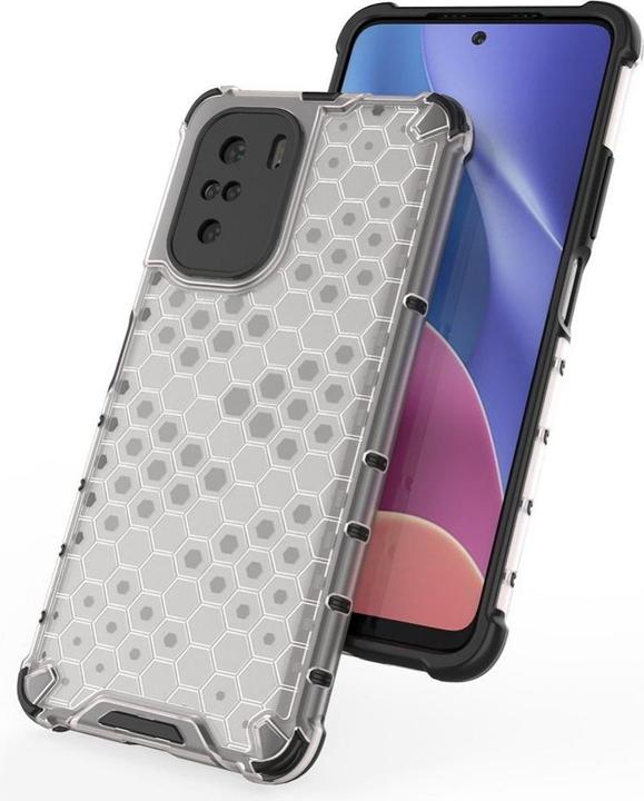 Produktbild Hurtel Honeycomb Case armor cover with TPU Bumper for Xiaomi Redmi K40 Pro+ / K40 Pro / K40 / Poco F3 blue (Xiaomi Redmi K40 Pro+, LG K40, Xiaomi Poco F3)