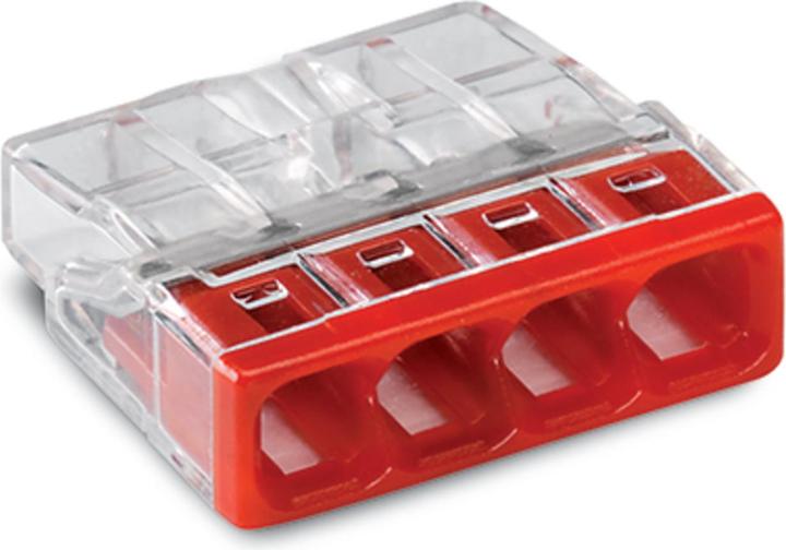Wago 4 Conductor Compact Pushwire Connector