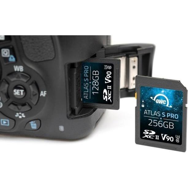 Thumbnail - OWC Atlas S Pro SDXC UHS-II V90 Media Card 512GB (512 GB, SD, UHS-II), Speicherkarte, Schwarz