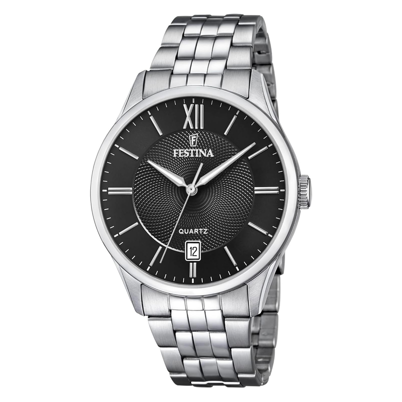 Festina, Armbanduhr, Klassik, Silber, (Analoguhr, 43 mm)
