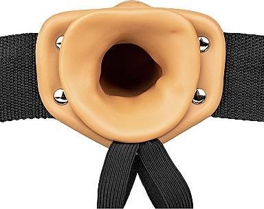 Image du produit RealRock Vibrating Hollow Strap-on No Balls - 6" / 15,5 cm