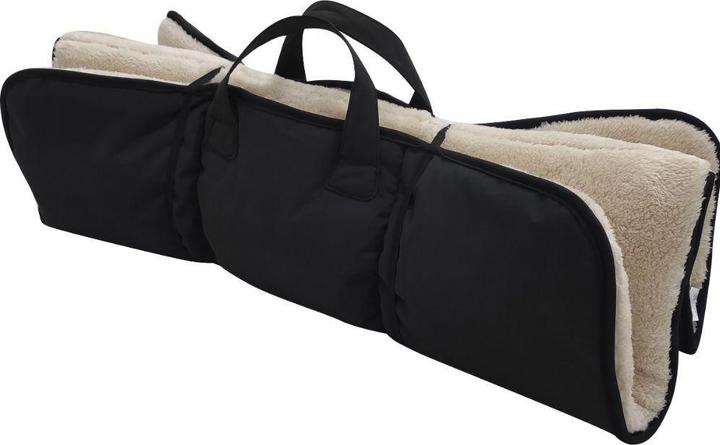 Peppy buddies folding mattress black and beige fleece 90x66cm (Hund)