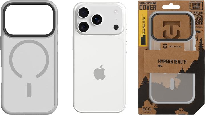 Produktbild Tactical MagForce Hyperstealth Cover für iPhone 17 Pro Hellgrau (Apple iPhone 17 Pro)