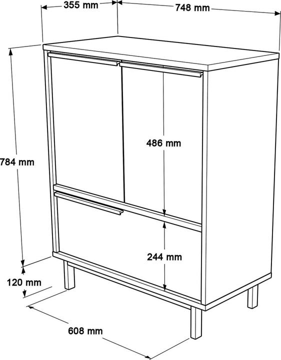 Produktbild Skye Decor Multi (74.80 x 35.50 x 90.40 cm)