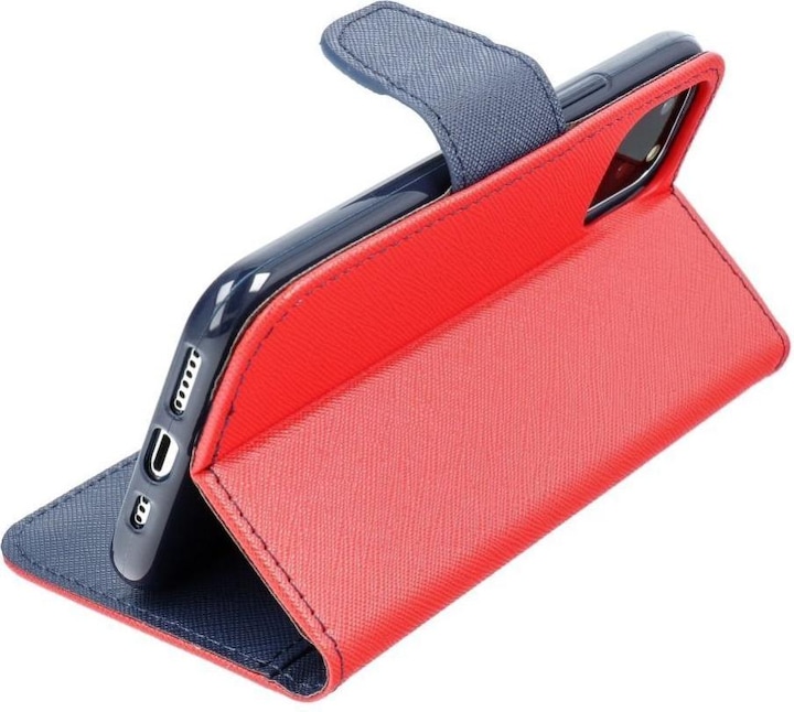 Image du produit Fancy Book Sacoche OEM pour SAMSUNG S22 Plus rouge / marine (Samsung Galaxy S22+)