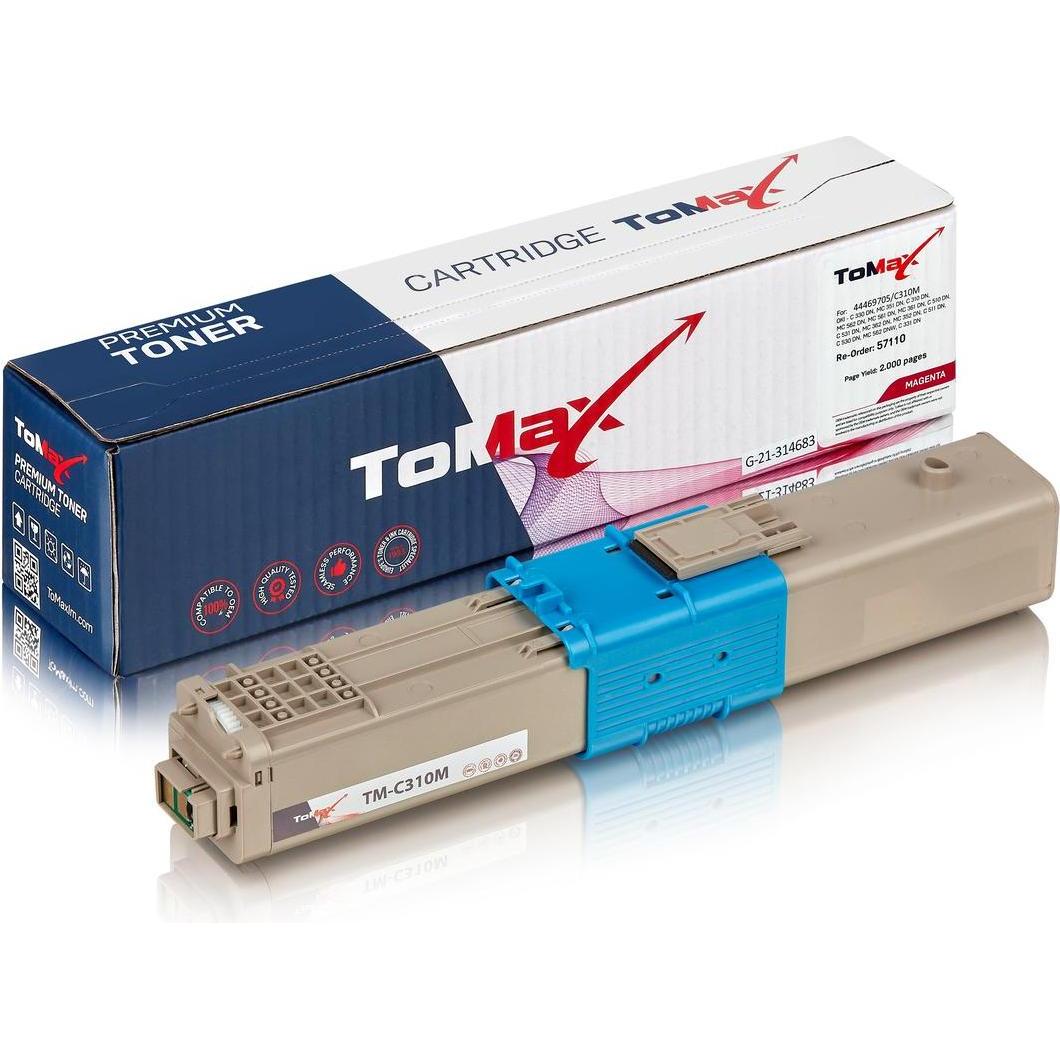 Inkadoo, Toner, Toner kompatibel zu OKI 44469705 / C310 Toner, magenta Magenta (M)