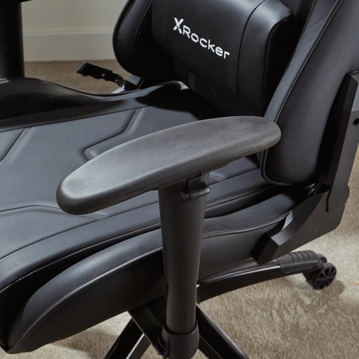 Actual product image X Rocker Chaise de jeu eSport Agility Sport avec ajustement ergonomique Noire Carbone
