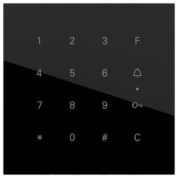Produktbild Gira 260520 System 106 Keyless Codetastaturmodul Glas schwarz