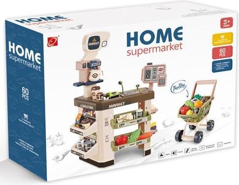 Actual product image Lena Supermarket w/Shopping Cart & 60 accessories (16140)