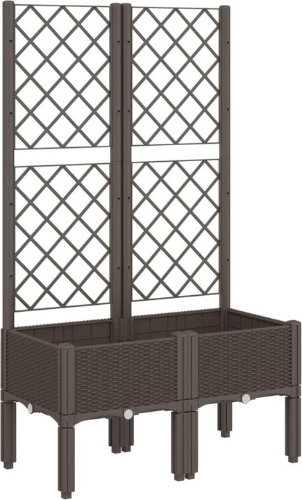 Actual product image VidaXL Planter with trellis PP