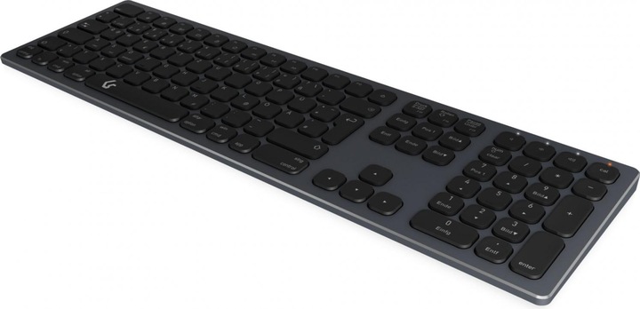 Actual product image KeySonic Full-Size Aluminum Keyboard, Bluetooth® & RF, for Win & macOS (DE, Wireless)