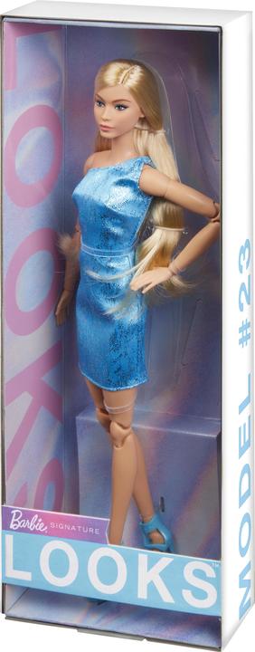 Actual product image Barbie Signature Looks 23 - Blonde, Blue Dress