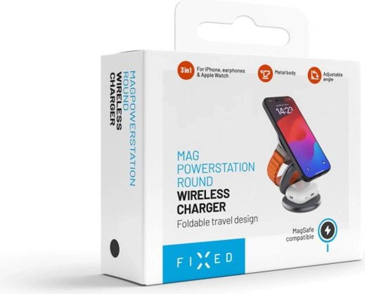 Actual product image Fixed MagPowerstation Round, grey (15 W)