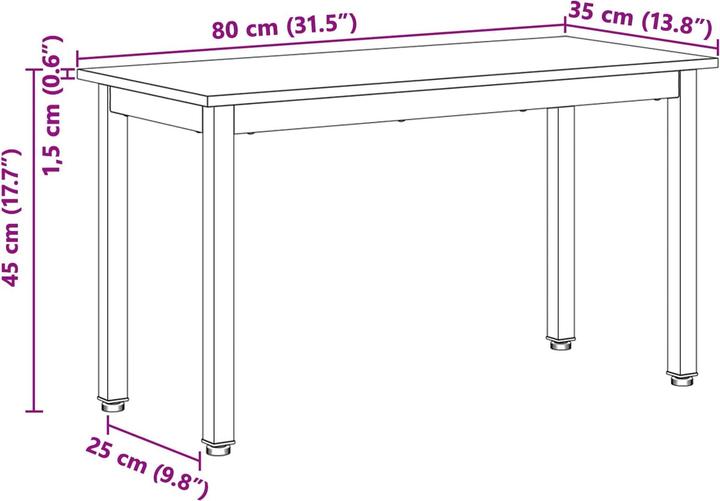 Image du produit vidaXL Moderne Bänke (35 cm)