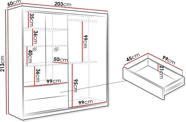 Immagine prodotto Vente-unique Sidovia (203 x 60 x 213 cm)