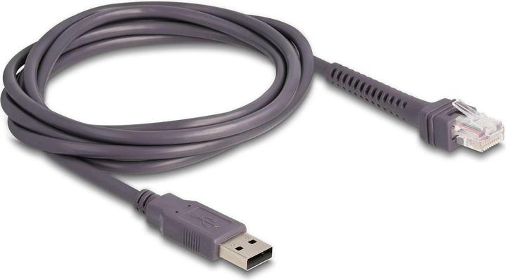 Image du produit Delock Lecteur de codes-barres USB 1D avec câble de connexion et support (Codes à barres 1D)
