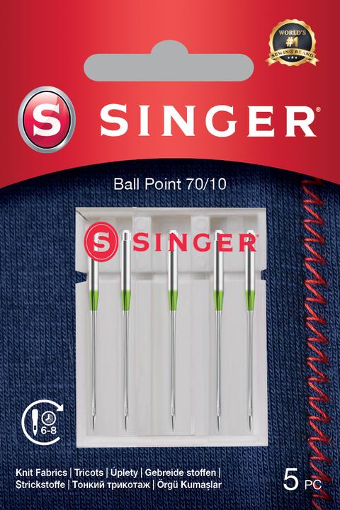 Singer BALLPOINT Nähmschinennadel, 70/10, 5er Pack
