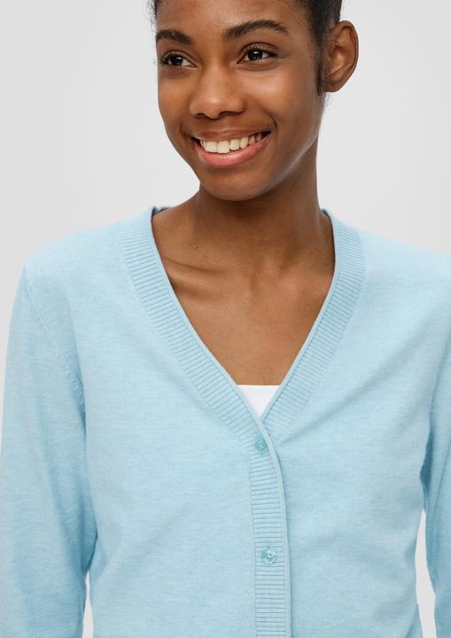 Produktbild s.Oliver Strickjacke Strickjacke aus Viskosemix (L)