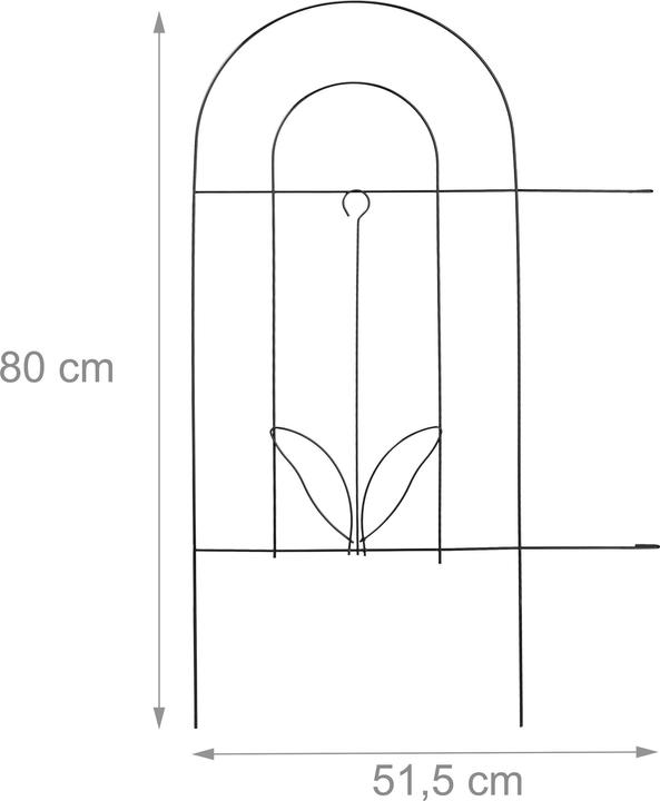 Actual product image Relaxdays 5x bed fence (1 cm)