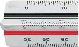 Image du produit M+r Architecte à l'échelle triangulaire (30 cm, Matières plastiques)