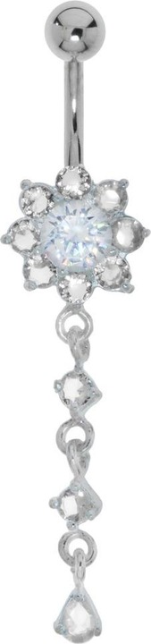 Bijouteria Bauchpiercing (Edelstahl, Silber 925, Kristall)