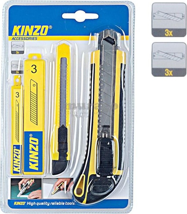 Actual product image Kinzo Hobby Knife/Cutter 4pcs. (Cutters)