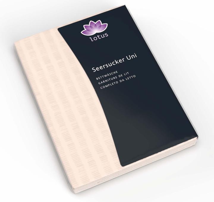 Actual product image Lotus Bettwaren Bed Linen Satin Seersucker uni (Duvet cover, 200 x 210 cm)