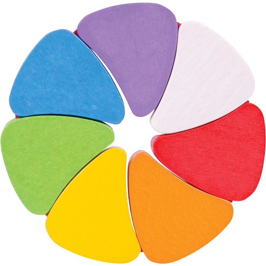 Bigjigs, Sonaglio, Houten Regenboogblaadjes