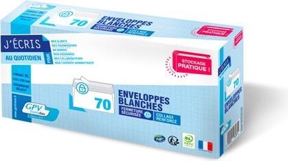 Produktbild GPV Briefumschl„ge, DL, 110 x 220 mm, weiá, ohne Fenster (110 x 220 mm, 70 x)