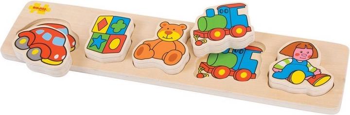 Image du produit Bigjigs Jouets puzzle Chunky Lift and Match