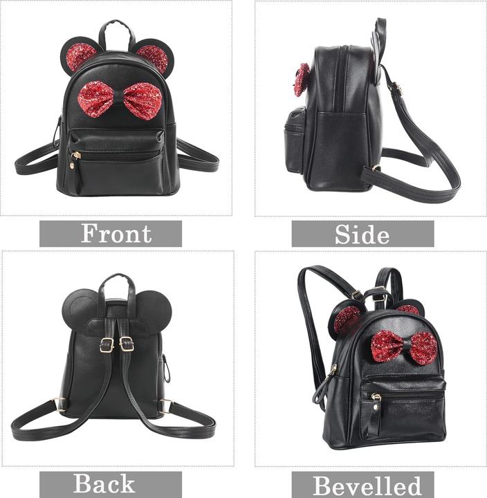 Actual product image Only-Bags.Store Rucksack, Niedliche Fliege Rucksäcke Mini leichte Schultaschen mit Schlüsselanhänger Daypack