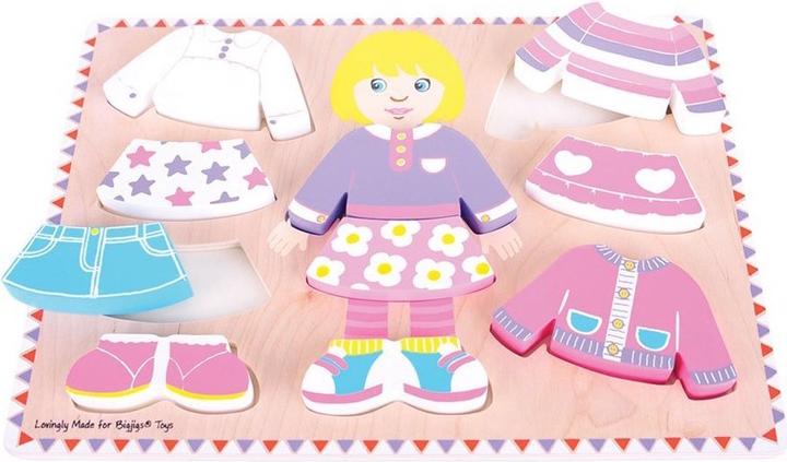 Produktbild Bigjigs Wooden Dress Up Puzzle Mädchen (10 Teile)