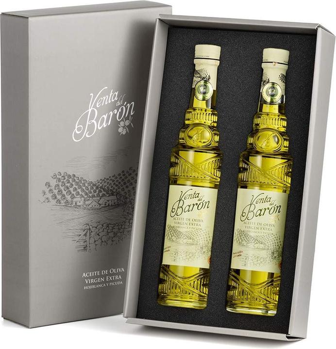 Venta del Barón Coffret cadeau huile d'olive extra vierge - 2 x 500 ml (2600 ml)
