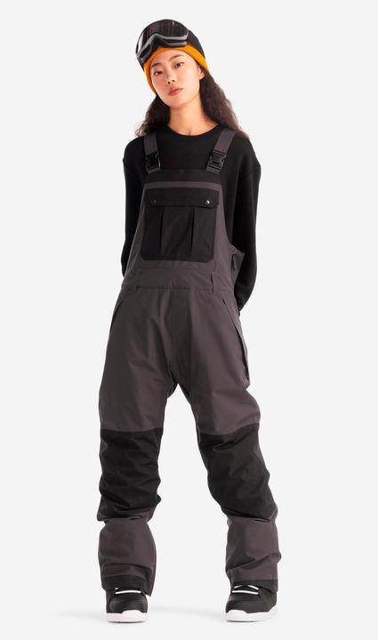 Produktbild Dreamscape Snowboardhose Latzhose Erwachsene wasserdicht - 500 schwarz (L)