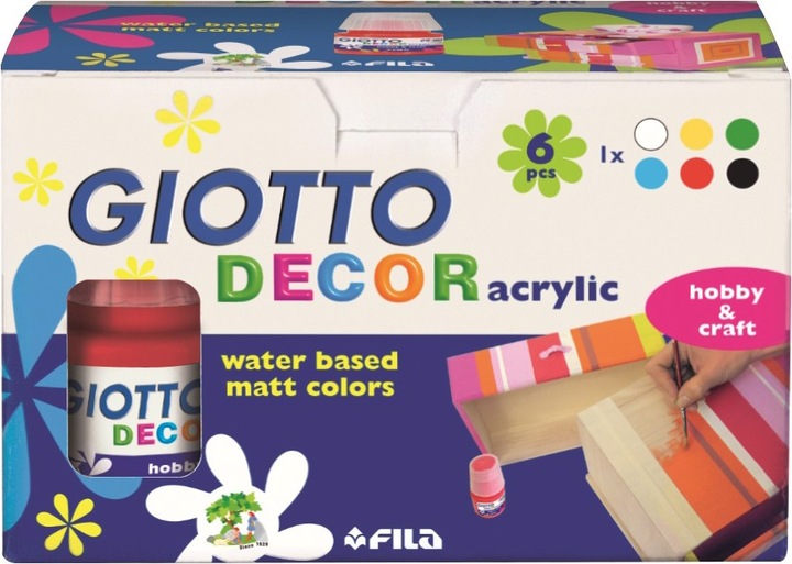 Actual product image Giotto DECOR Acrylic 6x25 ml (Multicoloured)