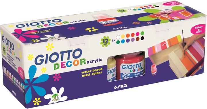 Giotto DECOR Acrylic 12x25 ml (Multicoloured, 25 ml)