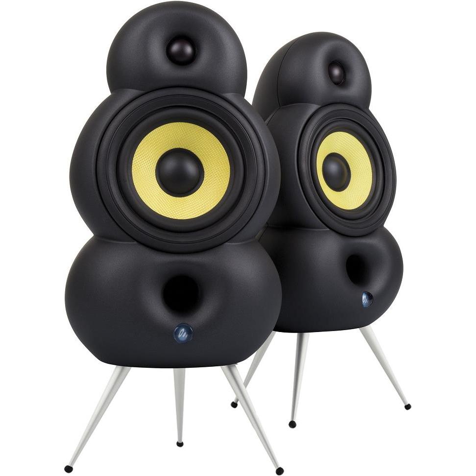 スピーカー・ウーファー ScanDyna smallpodspeaker black Scandyna MiniPod Pair of Portable Bluetooth Speakers Black