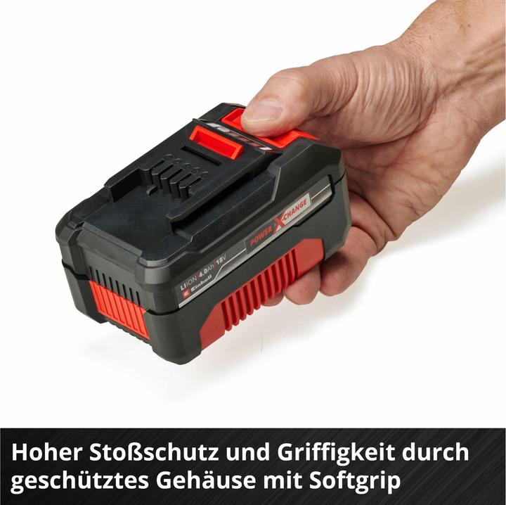 1 Schnellladegerät, 2x 18V 4 Ah Power X-Change Akkus