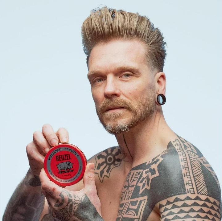 Image du produit Reuzel Red Pomade Medium Hold High Shine Pomade for Men (Cire capillaire, Gel coiffant)