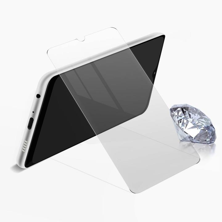 Actual product image Avizar Crystal clear film, glass screen protector (2 Piece, Samsung Galaxy A03s)