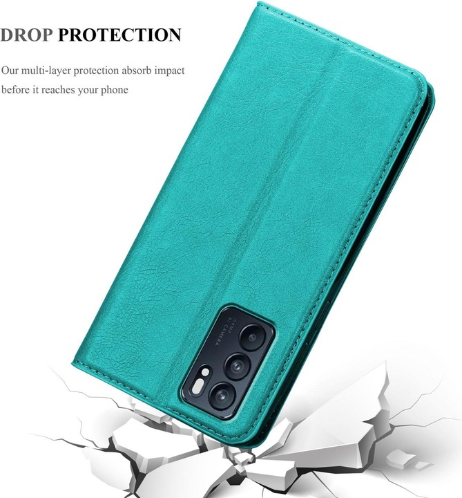 Produktbild Cadorabo Book Invis. Magnet Hülle (Oppo Reno 6 5G)
