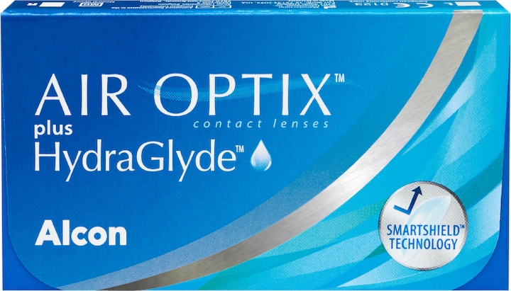 Productafbeelding Air Optix plus HydraGlyde (6 Stuk, Maandlens, Sferisch)